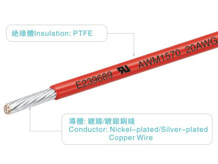 PTFE UL1570 FEP Insulated Wire 600v 250c Ul758  Awm1570 Home Lighting