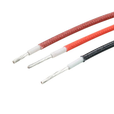 Iluminação preta do Uav do aparelho eletrodoméstico dos fios 600v 200C 20AWG da borracha de silicone UL3240