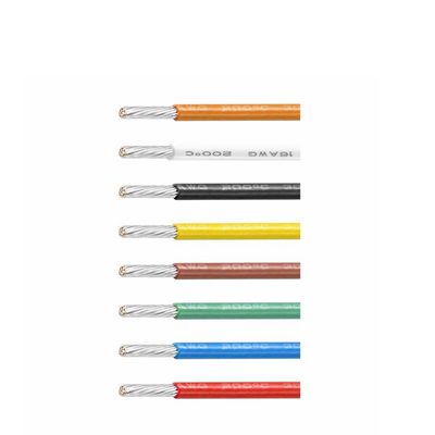 Fio UL1180 PTFE 200C Resistente a Altas Temperaturas 12-32 AWG