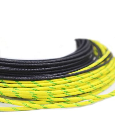 UL3075 600V Voltagem nominal 200C Temperatura nominal 10AWG Diâmetro fio trançado de fibra de vidro de borracha de silicone flexível