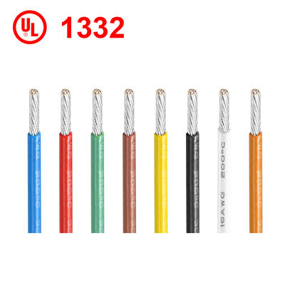 Fio Isolado UL1332 em FEP com Condutor de Cobre Estanhado Flexível e Temperatura Nominal de 200°C para Eletrodomésticos