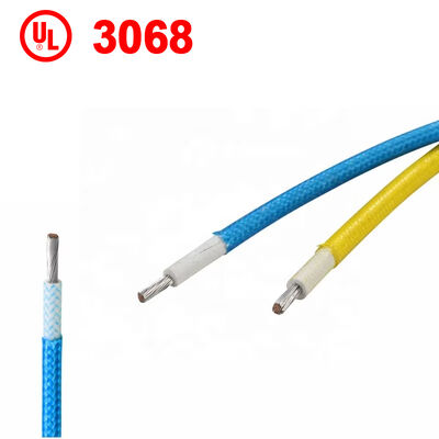 UL3068 Resistência a Altas Temperaturas 300V 150C Fio Trançado de Fibra de Vidro de Silicone para Motores e Geradores