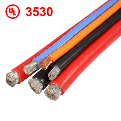 Fio de Silicone UL3530 Isolado para Alta Temperatura com Condutor de Cobre Estanhado para Aplicações de 200C