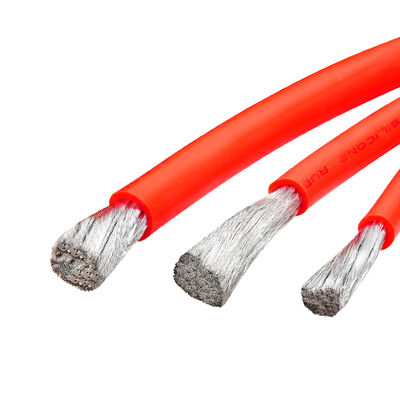 Cabo de Bateria de Fio de Silicone Super Macio 200C Alta Temperatura 600V para Sistemas de Nova Energia